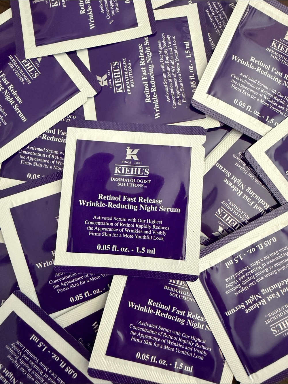 Kiehl's Retinol Fast Release Night Serum Sachets — 20pk x 1.5ml each